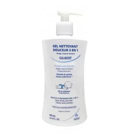 gilbert gel nettoyant douceur 3en1 bebe 400ml