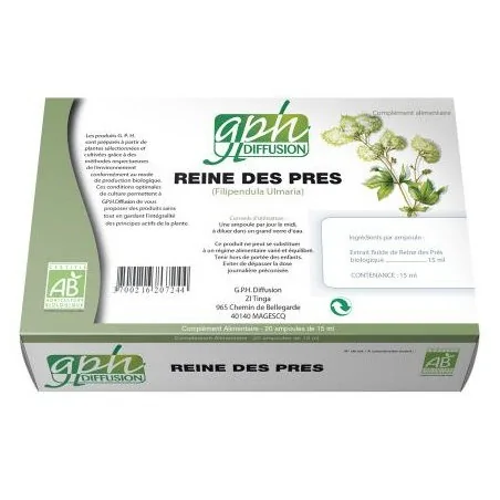 gph diffusion reine des pres bio 20 ampoules