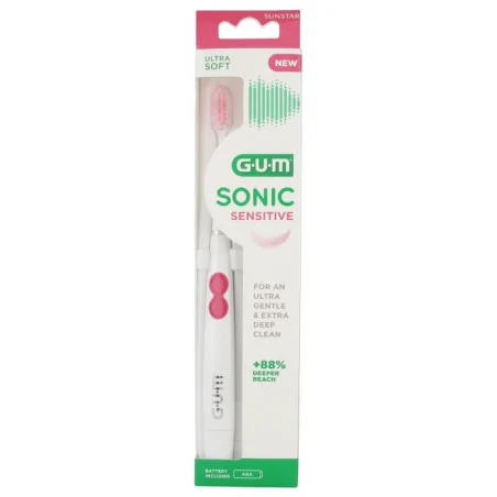 gum brosse a dents electrique a pile sonic sensitive