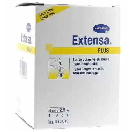 hartmann extensa bande adhesive elastique 8cm25m