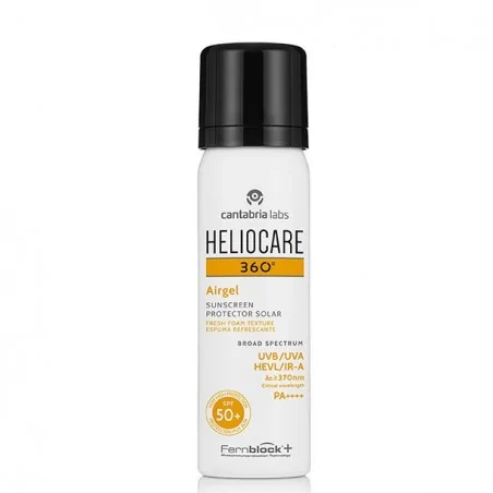 heliocare 360 airgel protection solaire spf50 50ml toucher sec