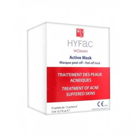 hyfac woman active mask masque peel off 15 sachets