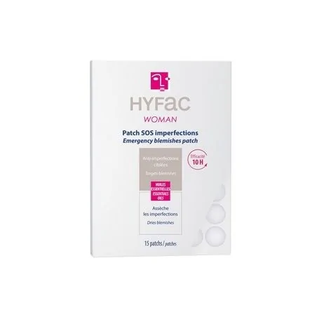 hyfac woman patchs sos anti imperfections sachet de 15 patchs