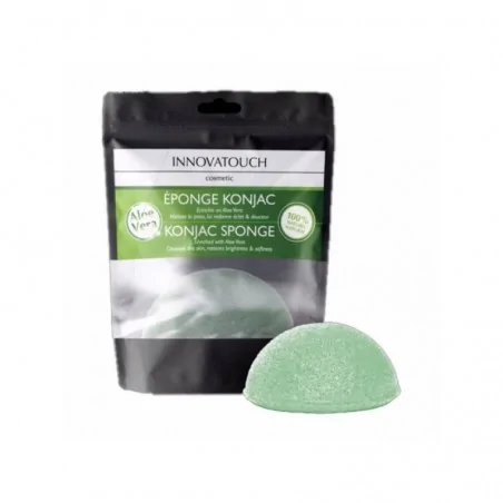 innovatouch eponge konjac enrichie en aloe vera