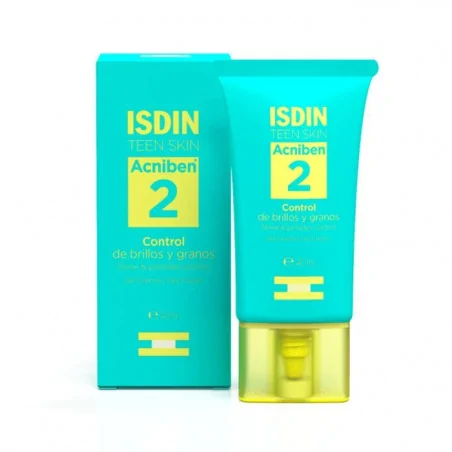 isdin teen skin acniben 2 gel creme pour peaux grasse 40 ml