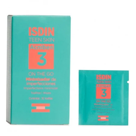 isdin teen skin acniben 3 on the go minimiseur dimperfections 30 unites