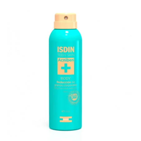 isdin teen skin acniben spray boutons du corps 150 ml