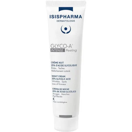 isipharma glyco a soft peeling creme nuit 55 dacide glycolique 30ml