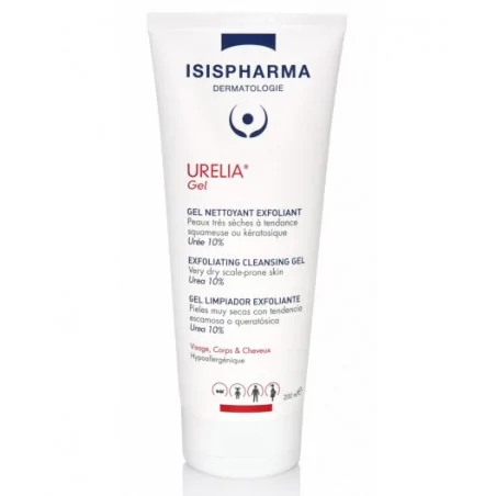 isis pharma urelia gel gel nettoyant exfoliant 200 ml