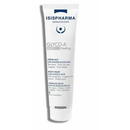 isisharma glyco a medium peeling creme nuit 12 dacide glycolique 30ml