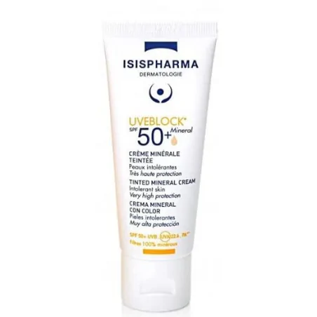 isispharma uveblock spf50 mineral teinte 40ml