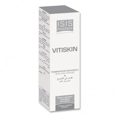 isispharma vitiskin hydrogel regulateur favorise la repigmentation 50 ml