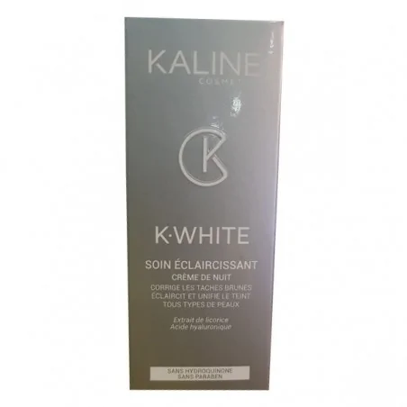 kaline k white soin eclaircissant creme de nuit 50 ml