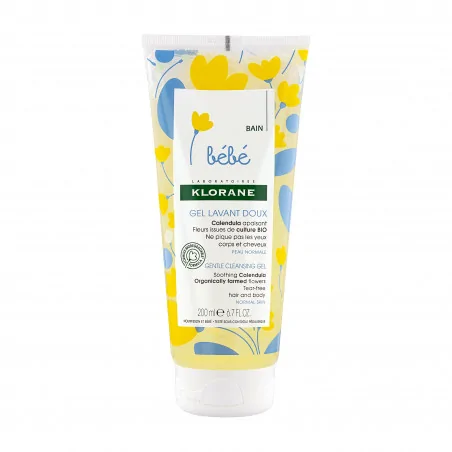 klorane bebe gel douceur moussant 200ml