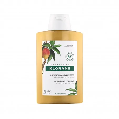 klorane beurre de mangue shampooing traitant nutritif 200ml