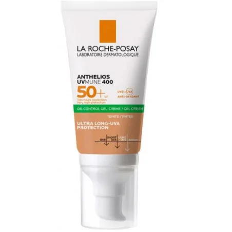 la roche posay anthelios xl spf 50 50ml anti brillance gel creme toucher sec teinte 50 ml