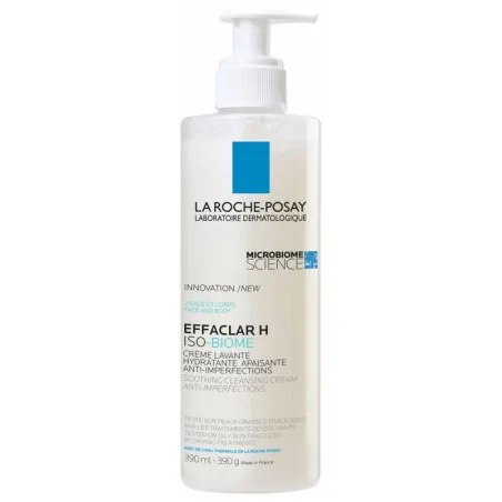 la roche posay effaclar h iso biome creme nettoyante 390ml