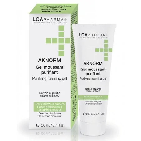 lca pharma aknorm gel moussant purifiant 200ml