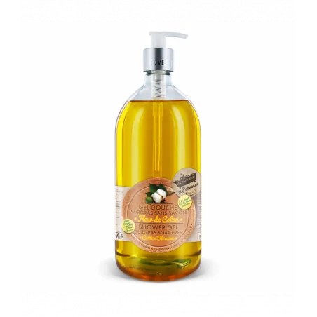 les petits bains de provence gel douche fleur de coton flacon 1 litre