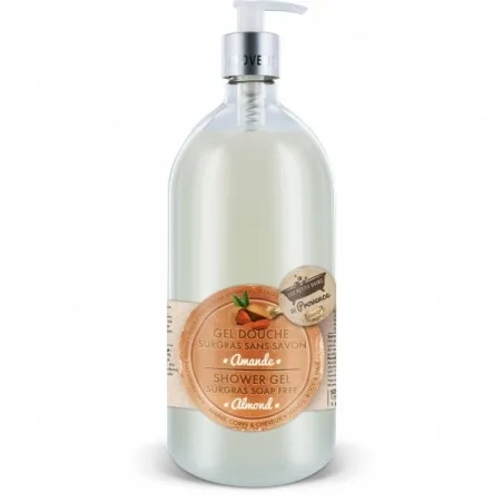 les petits bains de provence gel douche sans savon amande 1l