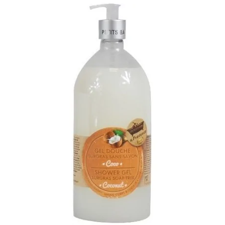 les petits bains de provence gel douche sans savon coco 1l