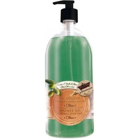 les petits bains de provence gel douche sans savon olive 1l