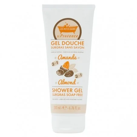 les petits bains de provence gel douche surgas sans savon amande 200ml