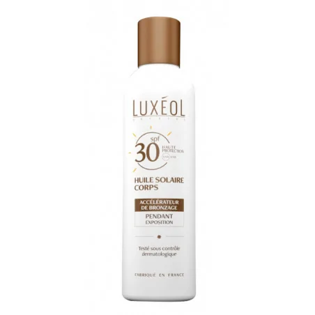 luxeol huile solaire corps spf 30 150 ml