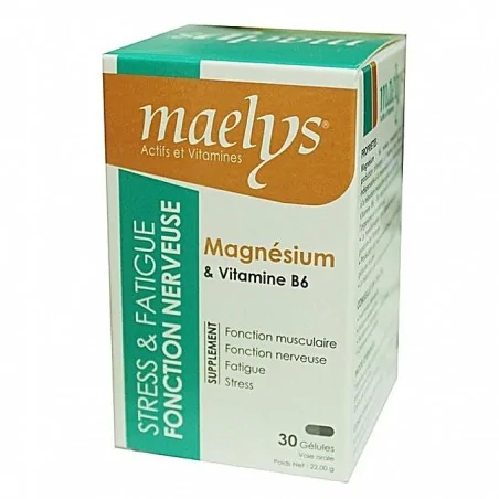 maelys magnesium vitamine b6 30 gelules