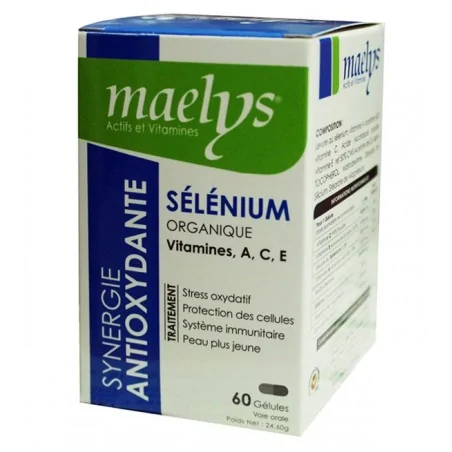 maelys selenium organigue ace antioxydante 60 gelules