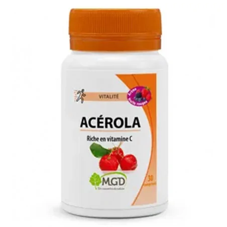 mgd acerola fruits rouge pillulier 30 comprimes