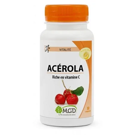 mgd nature acerola arome fruits rouges 50 comprimes