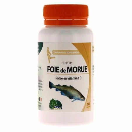 mgd nuture huile de foie de morue 140 capsules