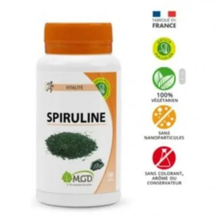 mgd spiruline 200 gelules