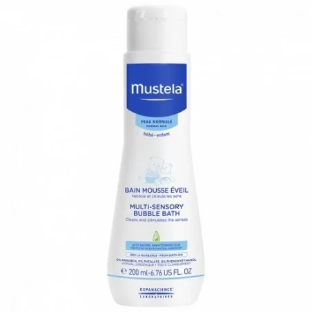 mustela bain mousse eveil 200 ml