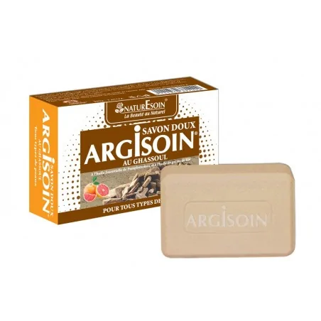 naturesoin argisoin savon doux au ghassoul 125g