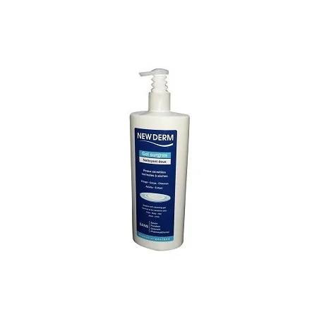 newderm gel surgras nettoyant doux peaux sensibles normales a seches 500 ml