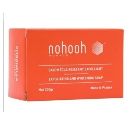 nohooh savon eclaircissante exfoliant citronnelle 200g