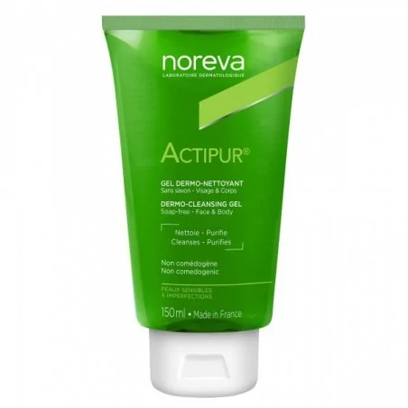 noreva actipur gel dermo nettoyant 150 ml