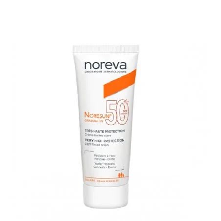 noreva noresun gradual uv creme teintee tres haute protection spf 50