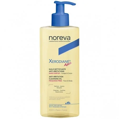 noreva xerodiane huile nettoyante anti irritations 400ml