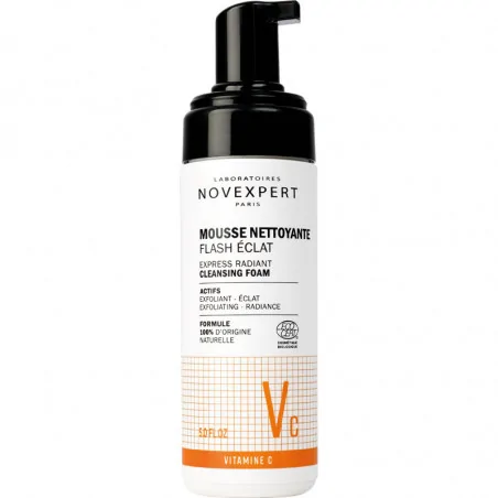 novexpert flash eclat mousse nettoyante 150 ml