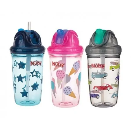 nuby goblet flip it en tritan 300 ml 12 mois 20 nv0414018