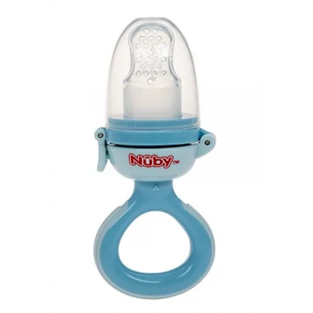 nuby grignoteur en silicone bleu 6 mois