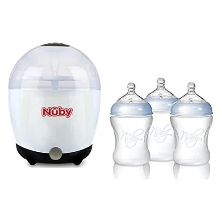 nuby pack idv31 sterilisateur electrique 3 biberons 210ml ntvp39