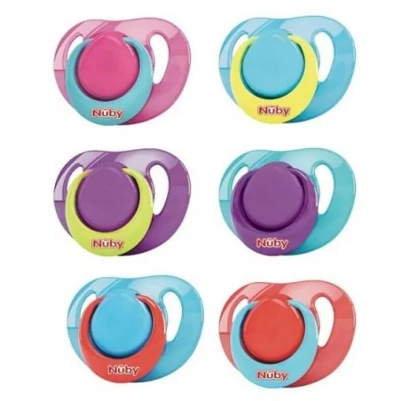 nuby sucette en silicone classique orthodentique avec picots de massage 0 6m id92990sos