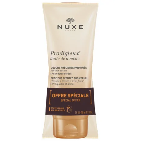 nuxe duo huile douche prodigieux 2 x 200ml