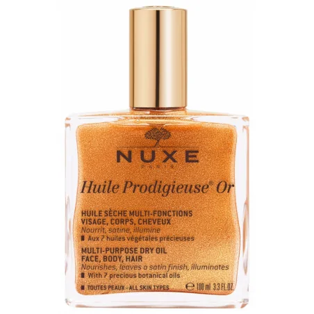 nuxe huile prodigieuse or 100ml soin multi fonctions visage corps cheveux