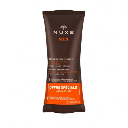 nuxe men duo gel douche multi usages 2x200ml