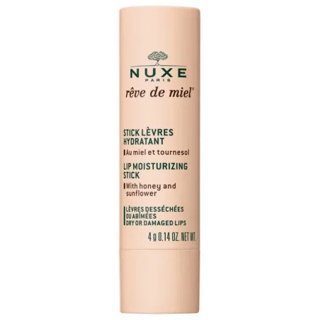 nuxe reve de miel stick levres hydratant 4g levres dessechees ou gercees